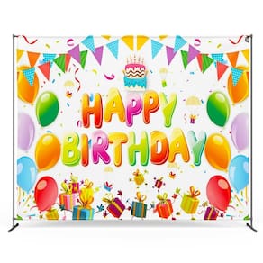 Pano de fundo fotográfico Zink Birthday sem rugas 137 cm x 183 cm