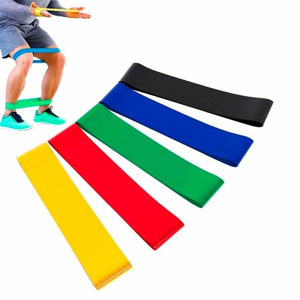 Kit 5 Elásticos Treino Resistência Intensidade Academia Casa