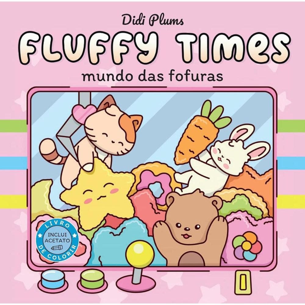 Mundo das fofuras – Livro de colorir Fluffy Times – Livro 1 (0304)