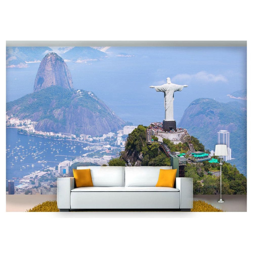 Papel De Parede Rio De Janeiro Cristo 6M² Efeito 3D