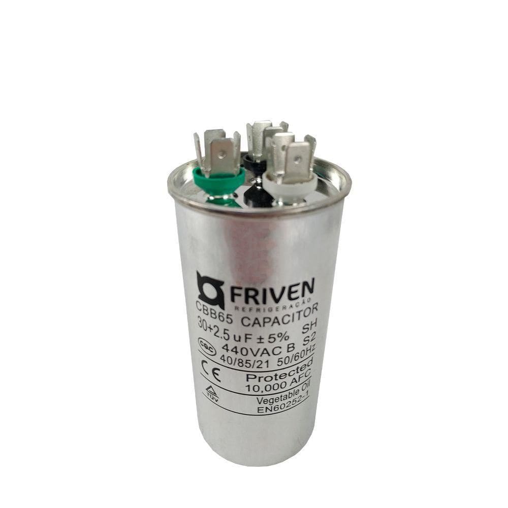 Capacitor Duplo 35 + 2,5 Uf 440valumínio Cbb65 - Friven Único