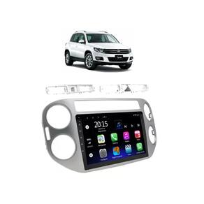 Kit Multimídia Tiguan 2011 / 2017 Mold Prata 9 Pol Android Carplay 2/32GB - 915BR ROADSTAR