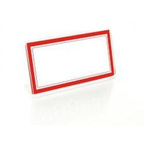 Porta Preço Com Etiqueta - 70mm x 37mm - Pct 12 Unid