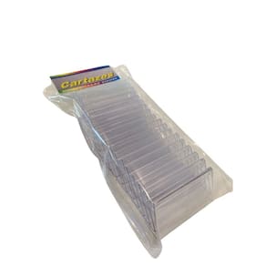 Porta preço transparente Sem Etiqueta - 70x37 mm - Pct 20 Unid