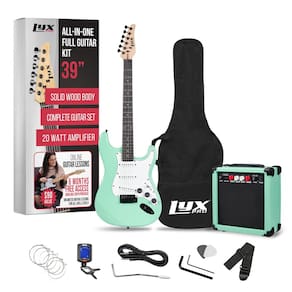 Guitarra elétrica LyxPro Full Size 39 polegadas com amplificador de 20W