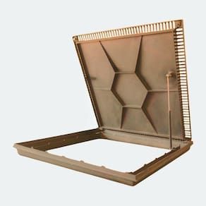 Tampa De Piscina Para Casa De Maquina Com Grelha Invisível 80x80cm Fendi