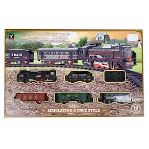 Trenzinho Locomotiva Infantil Luz Trilhos Vagões Diversão