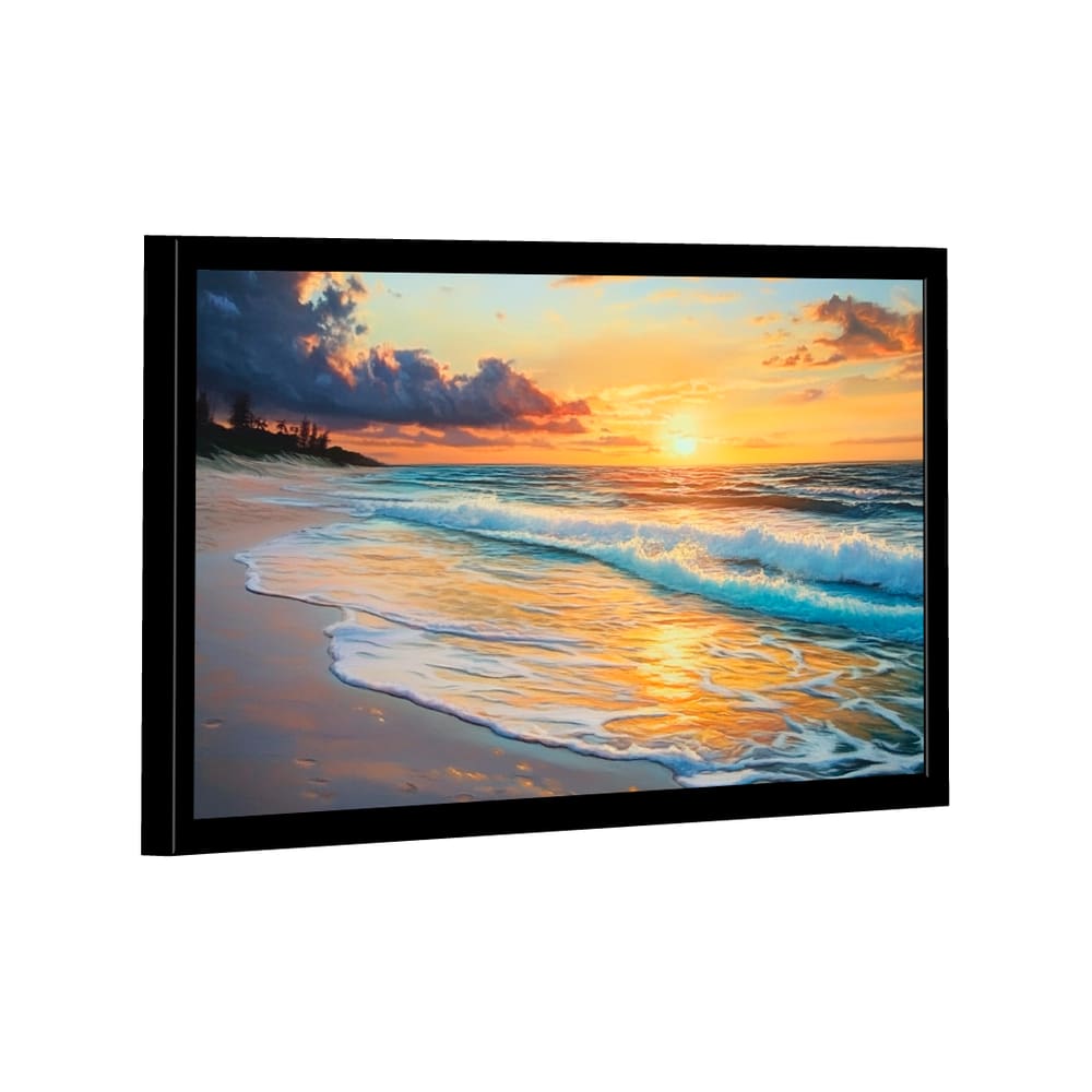 Quadro Decorativo Praia e Pôr do Sol