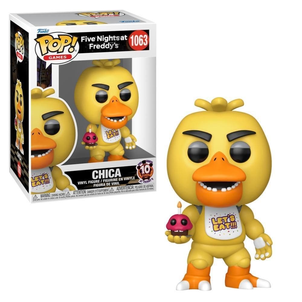 Boneco Funko Pop Five Nights At Freddys 10 Anos - Chica