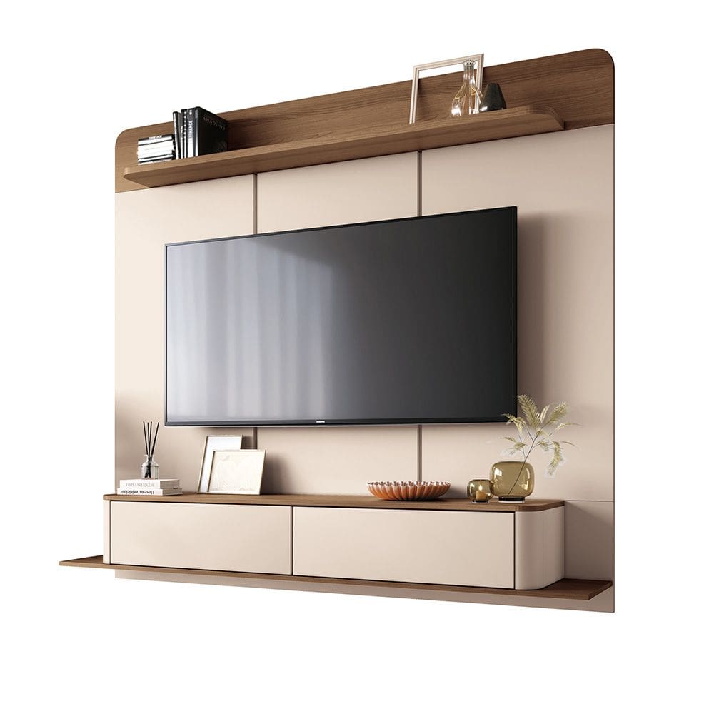 Painel TV 70 Pol 180cm Bancada Suspensa Sarah H01 - D`Rossi