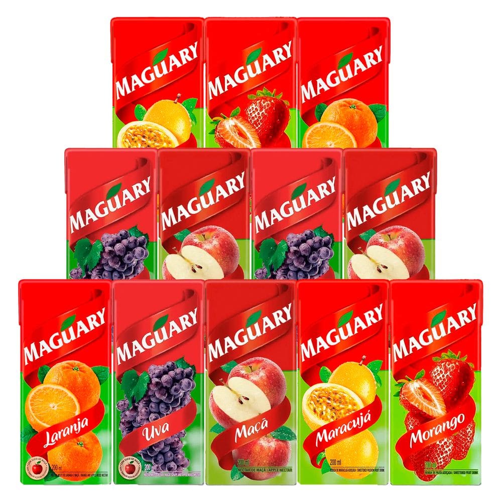 Kit Bebida de Frutas 200ml Variado