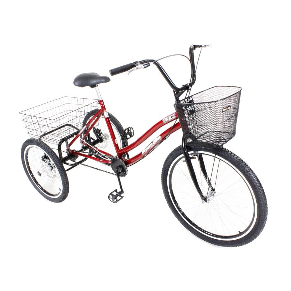 Triciclo Twice Vermelho - Dream Bike