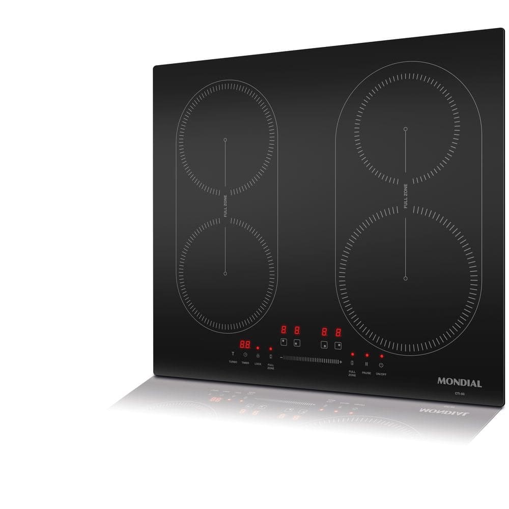 Cooktop por Indução 4 bocas Mondial Preto 7000W 220V CTI-03