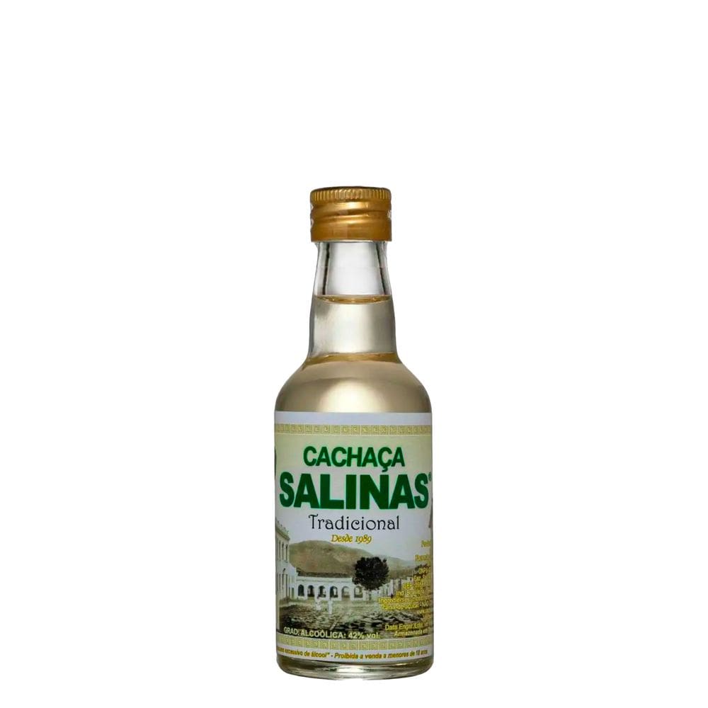 Miniatura Cachaça Salinas Garrafa 50ml