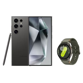 Celular Samsung S24 Ultra 256GB - Titânio Preto + Galaxy Watch7 BT 44mm - Verde