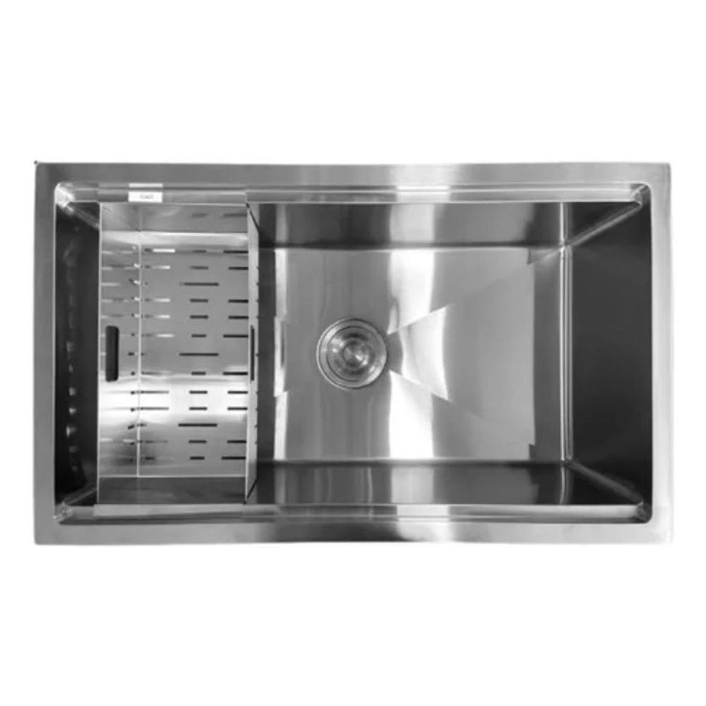 Cuba Inox Support Sobrepor Embutir 75x45 Escorredor Alça