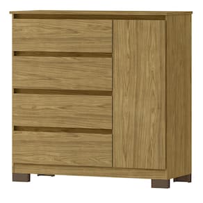 Comoda 4 Gavetas 1 Porta 100 cm VEG CO028 Marrocos MXM