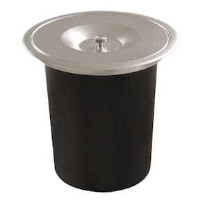Lixeira Pia Embutir 8 Litros Tampa Inox Escovado - Kzi