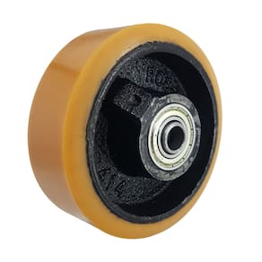 Roda 4” R 414 UFK 250kg PU Rolamento 117079 Rod-Car