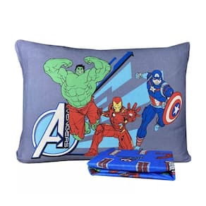 Roupa de Cama Homem de Ferro Thor Solteiro C/ Elástico 2 Pçs