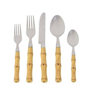 Faqueiro Bamboo Com 30 Peças Kenya
