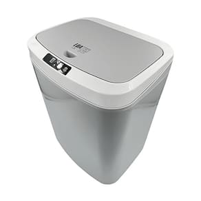 Lixeira Inteligente 15L com Sensor 3 em 1, Abertura Automática, Bateria Recarregável e Design Moderno