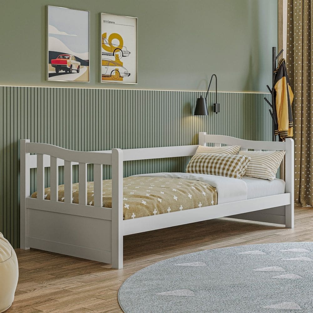 Cama Sofá De Madeira Pinus e Mdf 22 Cama Solteiro Woodstore