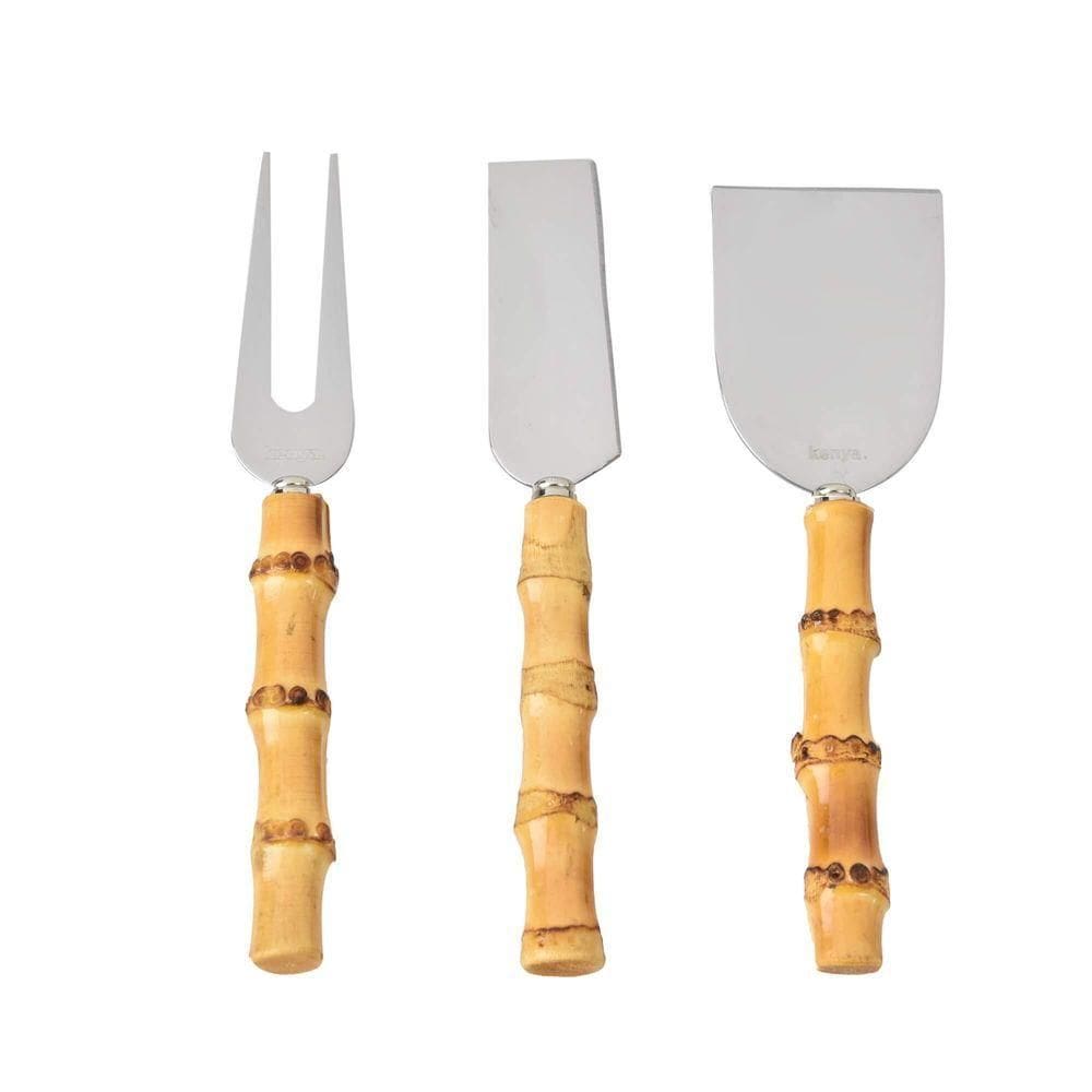 Kit 3 Peças Para Queijo Bamboo Real Kenya