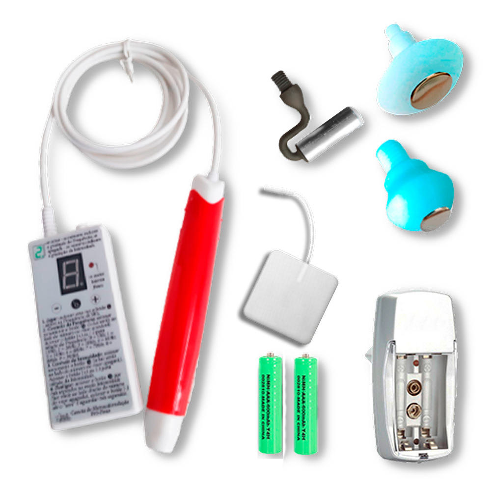 Caneta de Eletroestimulação Pró-Fono: conjunto completo