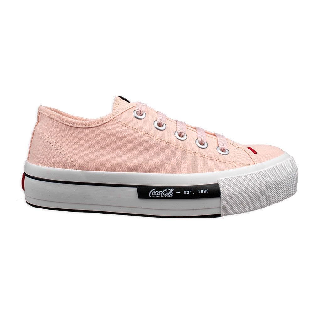 Tênis Coca-Cola Daytona Plataforma Canvas Casual Feminino