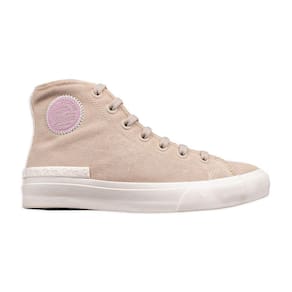 Tênis Coca-Cola Casual Sunset Suede Hi Areia e Rosa Feminino