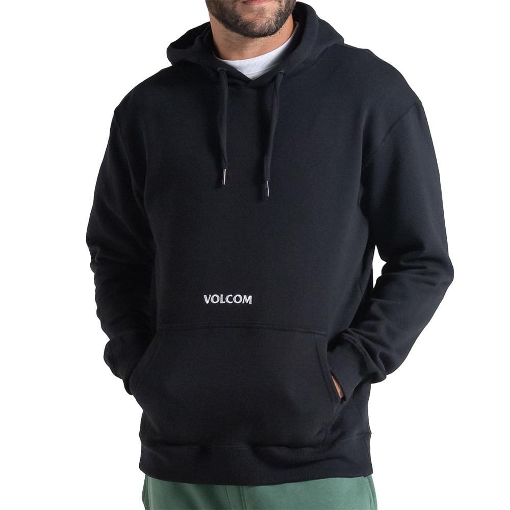 Moletom Volcom Canguru Signature WT25 Masculina Preto