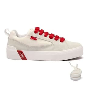 Tênis Coca Cola Daytona Ultra Branco/Cinza Feminino