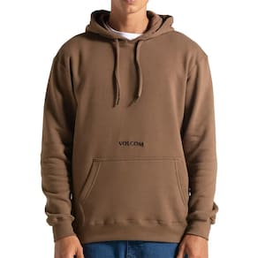 Moletom Volcom Canguru Signature WT25 Masculina Marrom
