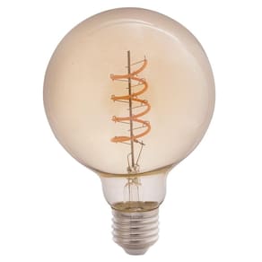 Lâmpada Led De Filamento Espiral Tramontina G95 4 W 2200 K Luz Amarela âmbar Tramontina