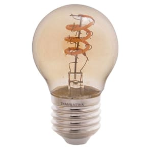 Lâmpada Led De Filamento Espiral Tramontina G45 4 W 2200 K Luz Amarela âmbar Tramontina