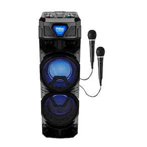 Caixa de som Amplificada Philco PCX21000 Exbass 2100W- 2 Microfone