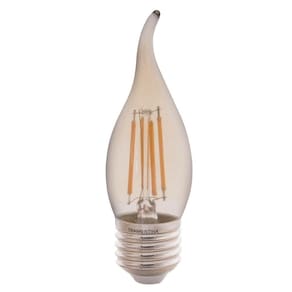 Lâmpada Led De Filamento Vela Chama Tramontina Cf35 Base E27 4 W 2200 K Luz Amarela âmbar Tramontina