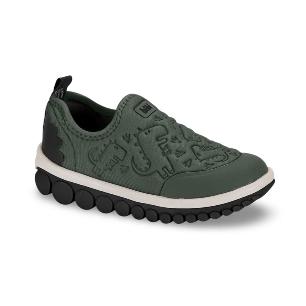 Tênis Infantil Menino Bibi Roller 2.0 Verde Preto Dino