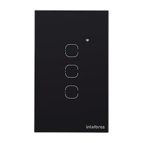 Interruptor SMART WI-FI Touch 3 Preto MIS 1003 4850056