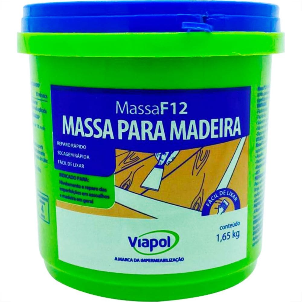 Viapol Massa F12 Madeira 1,65Kg Ipe