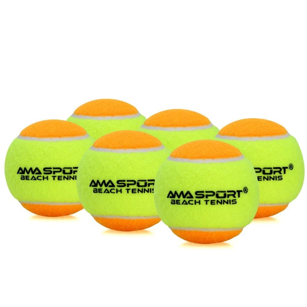 Bola de Beach Tennis Ama Sport - Pack com 06 Bolas