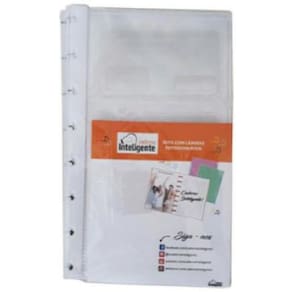 Refil Caderno Inteligente Bolsa Plástica Transparente GD PM