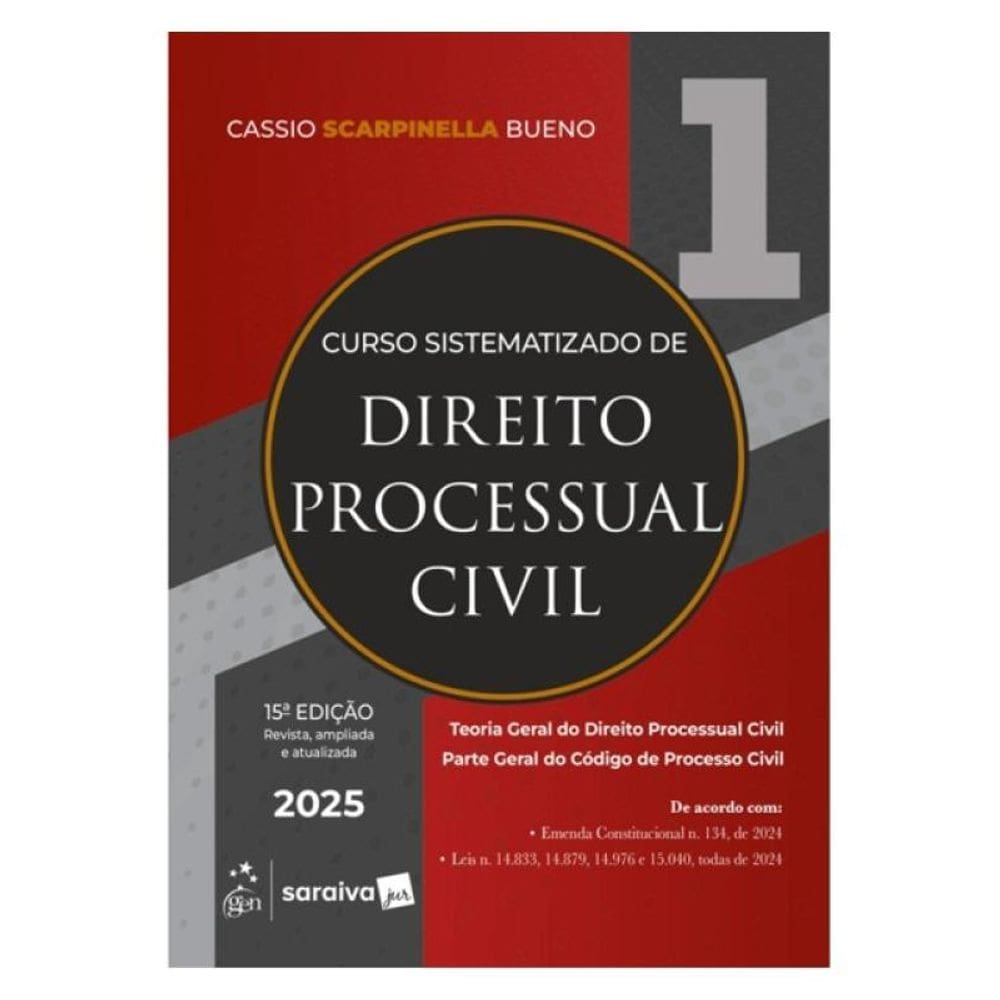 Curso Sistematizado De Direito Processual Civil - Vol.1 - 15ª Edição 2025