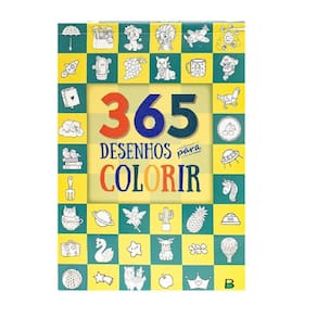 Livro Infantil 365 Desenhos Para Colorir Divertido Crianças