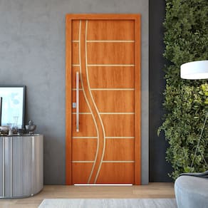 Kit 2 Portas De Madeira Frisada U.V 210cm x 70cm - R70SS