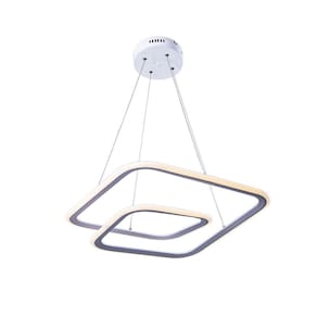Lustre Pendente Moderno Led 41W Sala Quarto Cozinha Bivolt Twisted M1