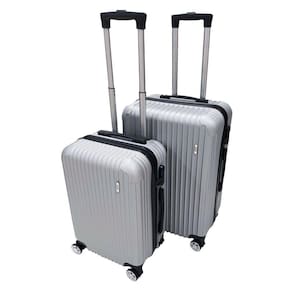Kit Mala De Viagem Atlas 2 Peças Prata