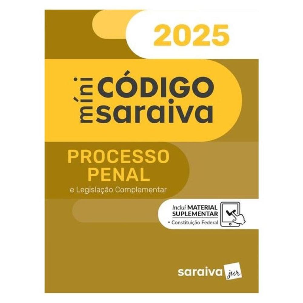 Minicódigo De Processo Penal - 31ª Edição 2025