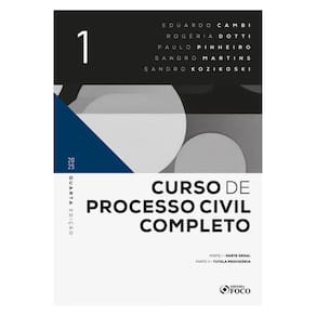 Curso De Processo Civil Completo - 4ª Ed 2025 - Volume 1